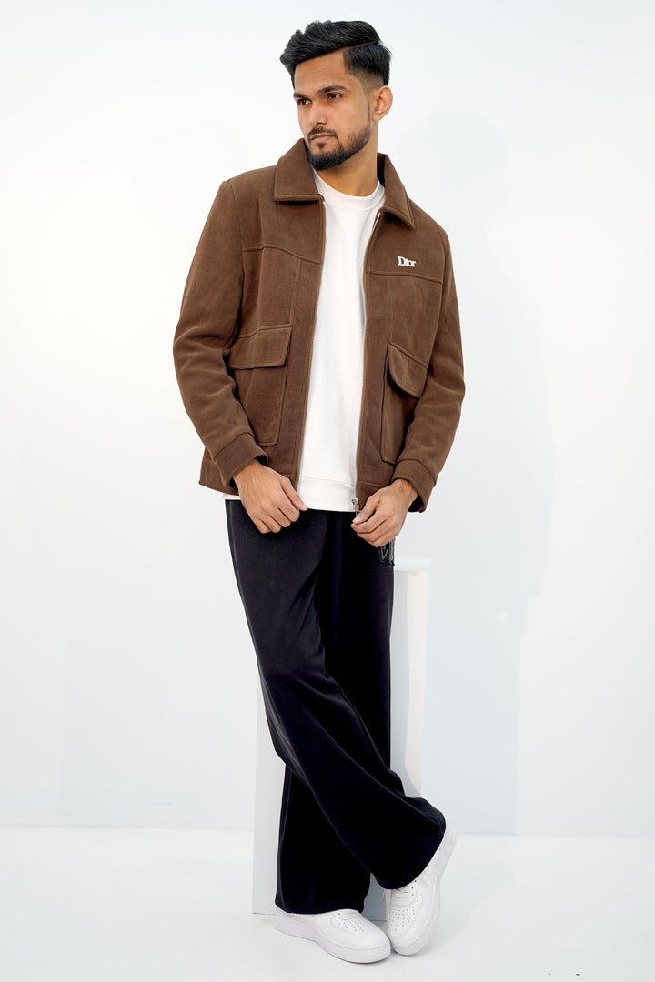 Zipper Dior Brown Jacket ZJ-3005 SPLAYD