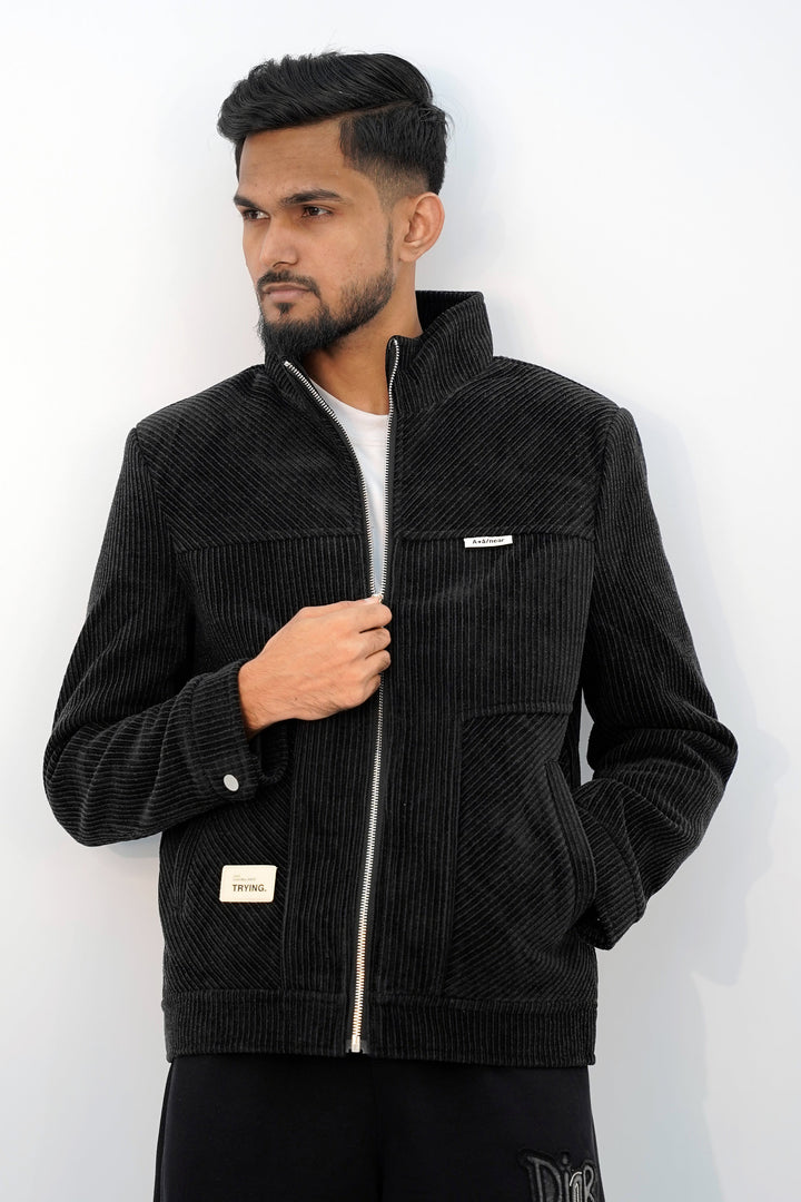 Zipper Near Black Jacket ZJ-3001 SPLAYD