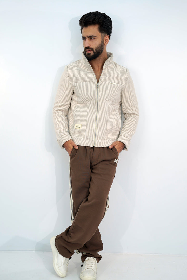 Zipper Near White Jacket ZJ-3002 SPLAYD