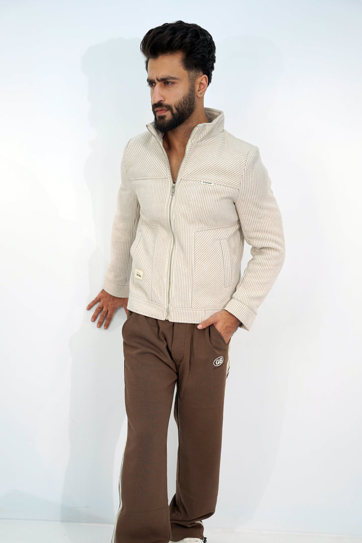 Zipper Near White Jacket ZJ-3002 SPLAYD