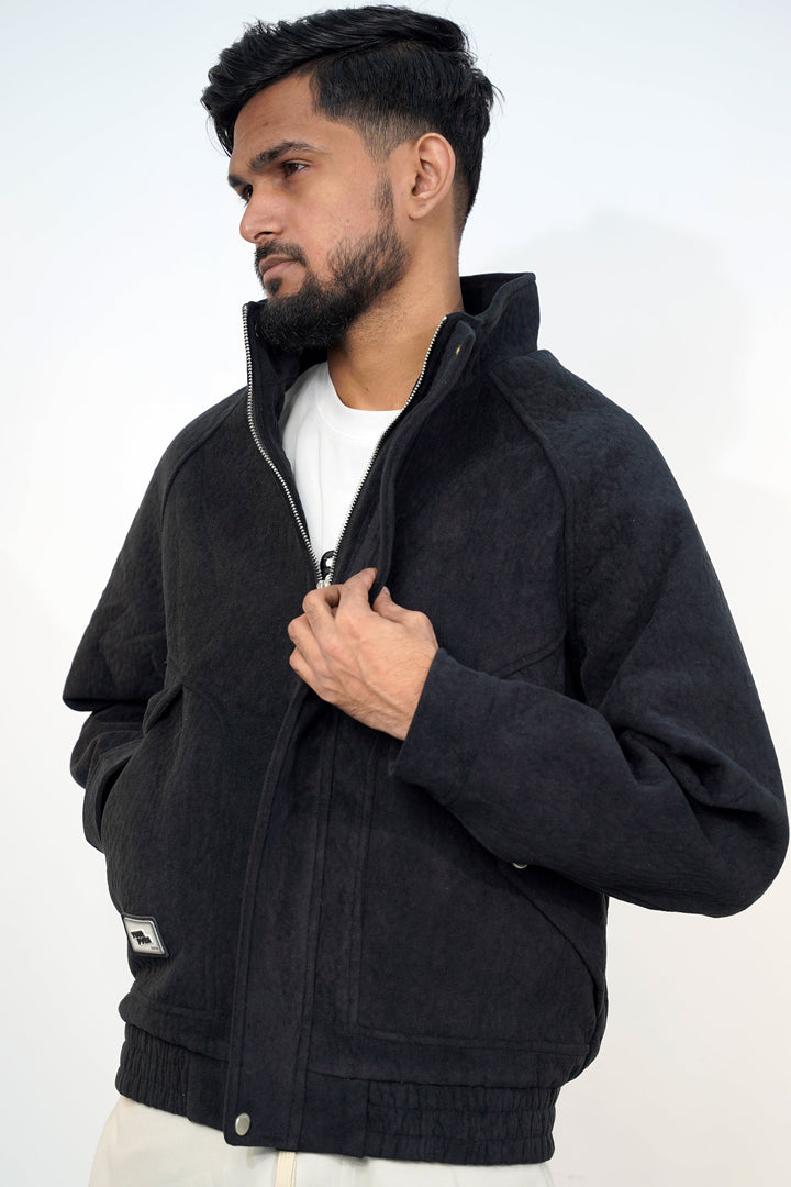 Zipper Pven Black Jacket ZJ-3078 SPLAYD