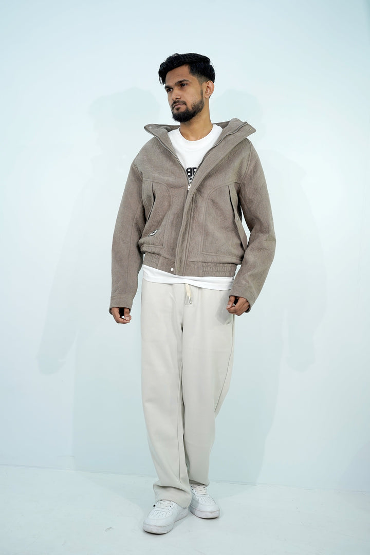 Zipper Pven Brown Jacket ZJ-3080 SPLAYD