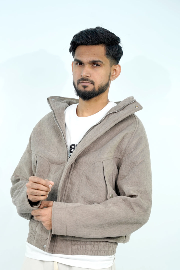 Zipper Pven Brown Jacket ZJ-3080 SPLAYD