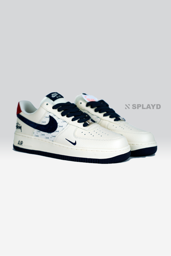 AF-1 Stussy Blue Red SPLAYD