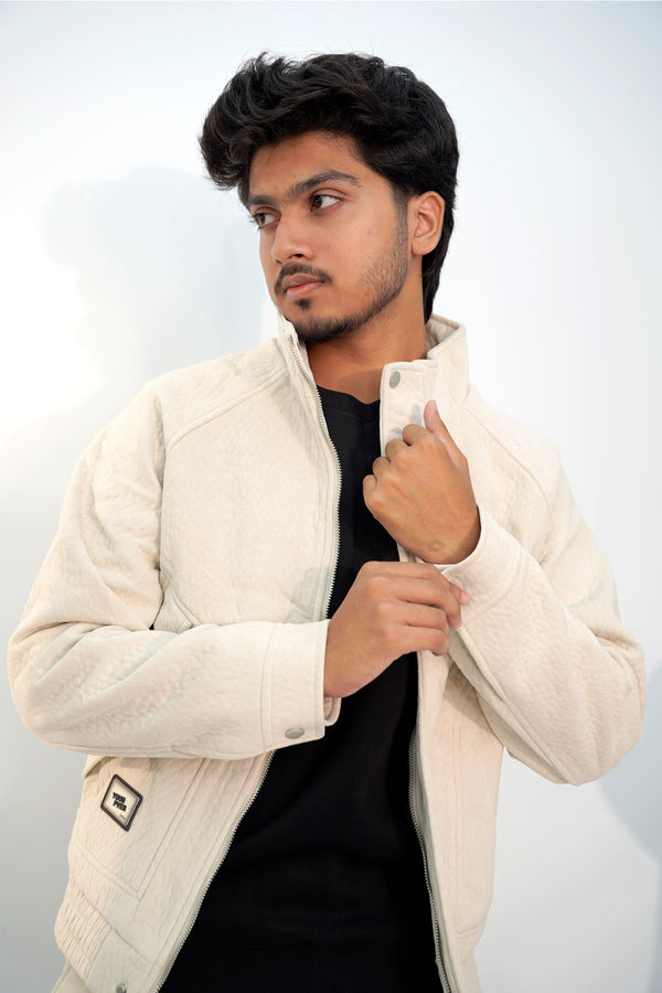 Zipper Pven Off-White Jacket ZJ-3079 SPLAYD