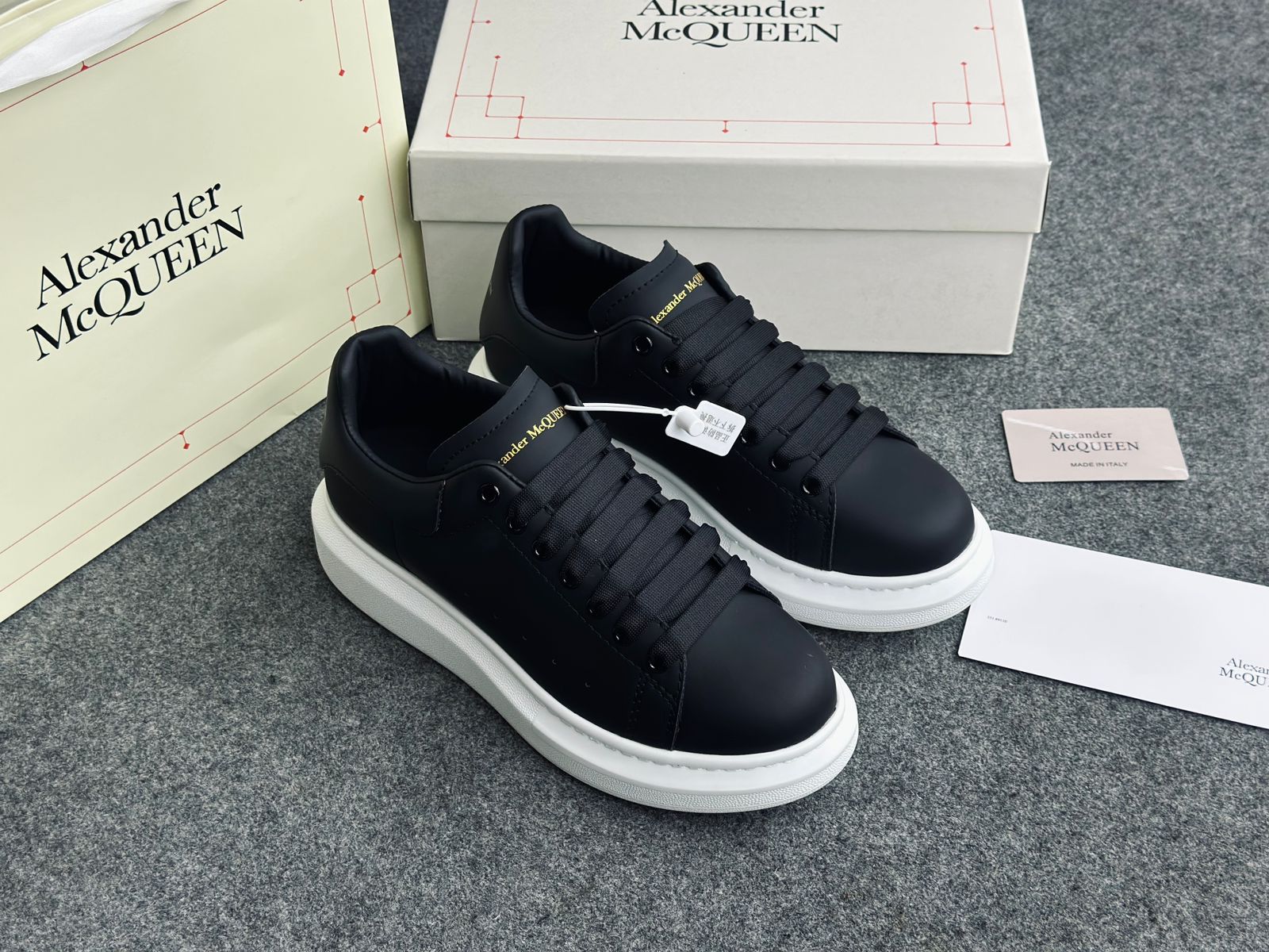 ALEXANDER McQUEEN - White/Gold Oversize Sneakers – IperShopNY
